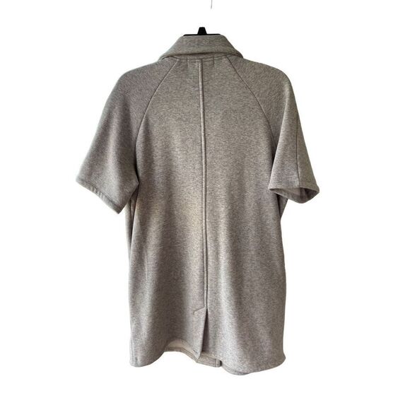 MICHAEL KORS Womens Gray Fleece Lined Short Sleeve Jacket Size Large - Picture 4 of 8